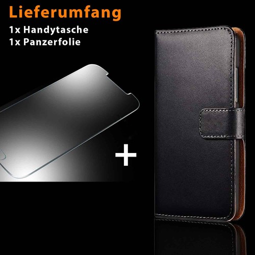 Handy Tasche Flip Cover Case Handyhülle Schutz Hülle Etui Schale Wallet + Folie - Bild 14 von 14
