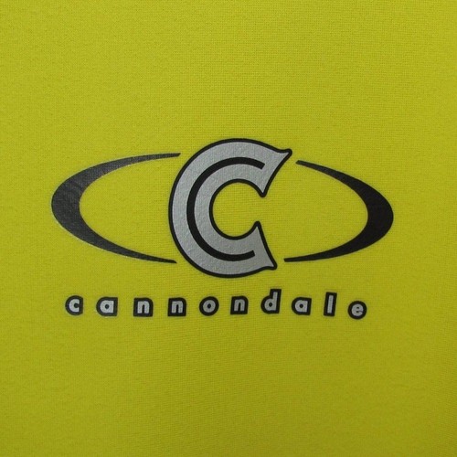 Mens Cannondale Yellow Black Cycling Jacket Size Medium Made in USA - Picture 3 of 12