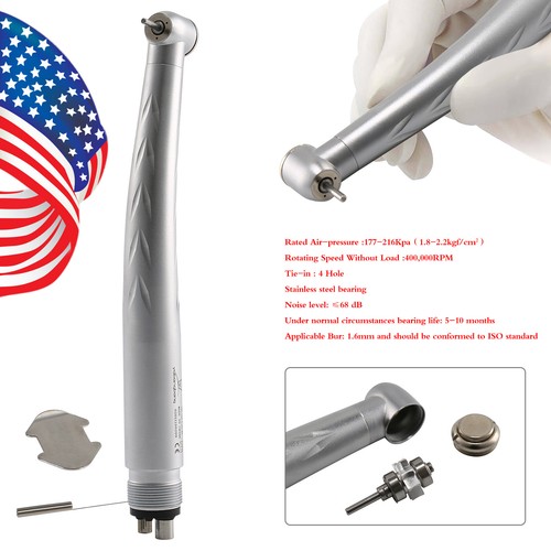 NSK Style Dental (LED Light) High Speed Turbine Handpiece Push Button 4 Holes - Picture 14 of 78