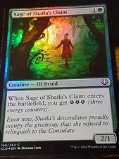 Sage of Shaila'a Claim FOIL , Kaladesh , Near Mint , MTG, FREE SHIPPING