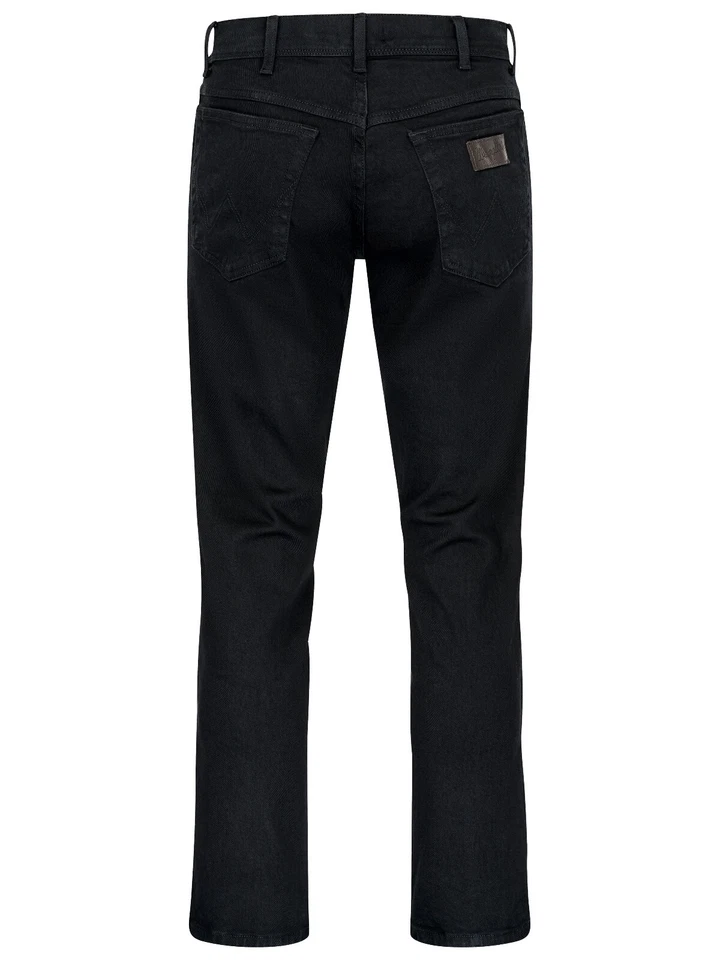 Wrangler® Texas Stretch Herren Jeans BLACK OVERDYE W12109004 Schwarz - Bild 3 von 4