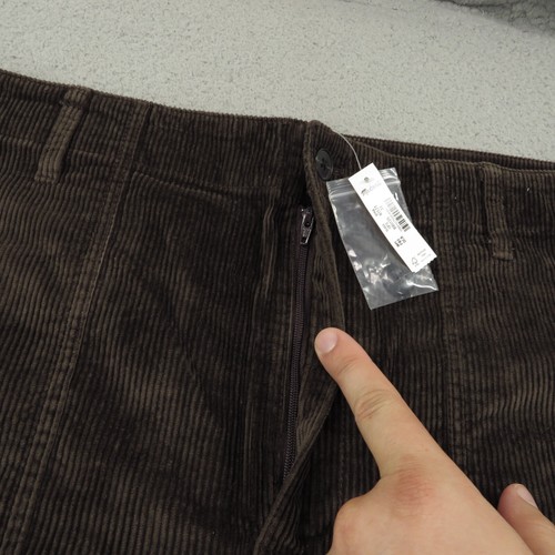 Baggy Pants Women 40x32 Y2K Corduroy Brown Skater Grunge Utility Wide Pipe sz 33 - Picture 8 of 17