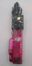 VTG Mighty Bright Pink Clip On Adjustable Neck Book Reading Light W/AC DCAdapter