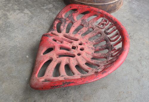 Antique Cast Iron Bud Long Tractor Plow Seat 174 - Picture 3 of 24