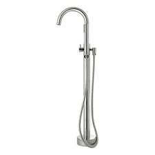 Athena 1-Handle Freestanding Roman Tub Faucet with Hand Shower in Chrome