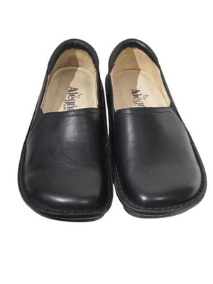 Alegria Debra Leather Slip-On Clogs   Black   Size 6