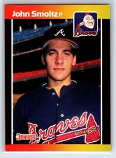 (2) 1989 Donruss John Smoltz (*Denotes* Next to PERFORMANCE) #642 Rookie RC HOF