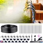 360° Adjustable Drip Irrigation System - Garden Watering Kit, 16 Nozzles, 50