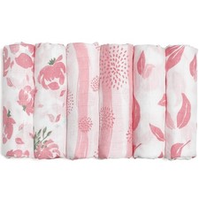 GLLQUEN BABY Receiving Blanket Boy Cotton Muslin Swaddle Blankets Girl Newbor...