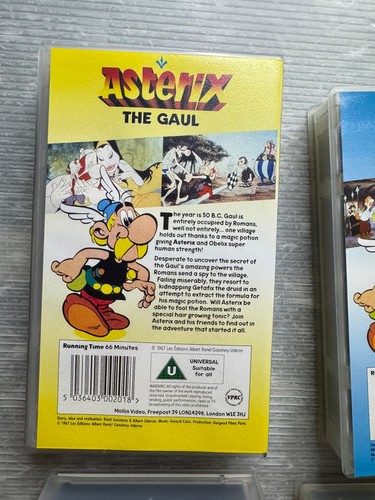 ASTERIX UK PAL VHS LOT/6 in Britain Gaul Cleopatra vs Caesar Big Fight America - Imagen 8 de 24