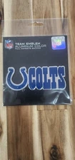 Indianapolis Colts NFL Team Promark Emblem Aluminum Color Full Adhesive Backing