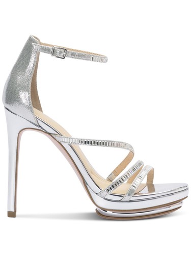 JESSICA SIMPSON Womens Silver 1" Platform Embla Stiletto Heeled Sandal 10 M - Picture 2 of 11