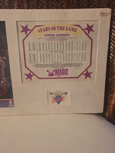 1992 Magic Johnson Stars Of The Game Dream Team Poster Board Los Angels Lakers - 第 3/8 張圖片