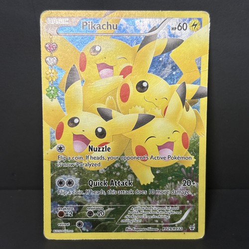 Pikachu Full Art Generations: Radiant Collection RC29/RC32 Pokemon TCG Damaged - Picture 1 of 10
