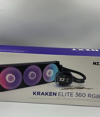 KRAKEN ELITE RGB 360 NOIR AIO LIQUIDE COOLER AVEC IPS LCD - LIRE DESCRIPTION