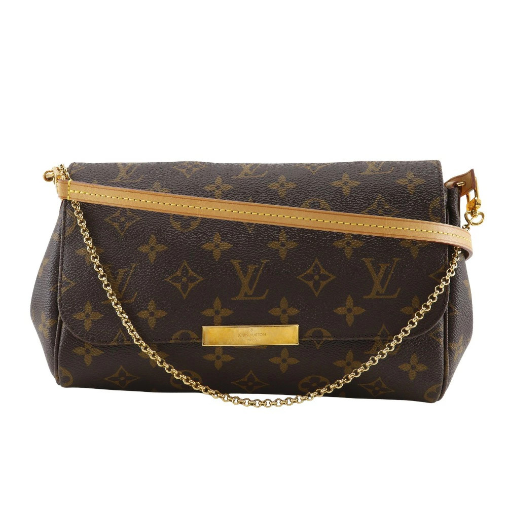 Louis Vuitton Monogram Favorite PM Shoulder Bag Canvas Brown Women's #NB1260