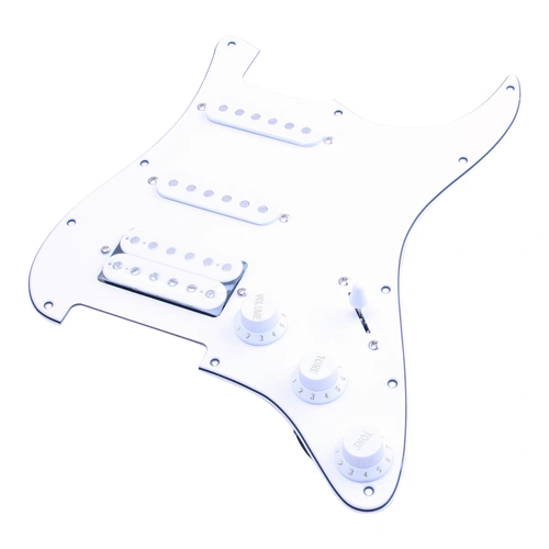 ST Guitar Pickups Switch Loaded Pickguard SSH 3ply Ceramic Magnet New A - Picture 2 of 4