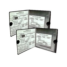 ESSENTIAL Car Auto Insurance Registration BLACK Document Wallet Holders 2 Pac...