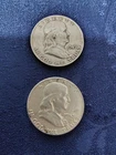 1949 & 1958 Silver Franklin Half Dollar