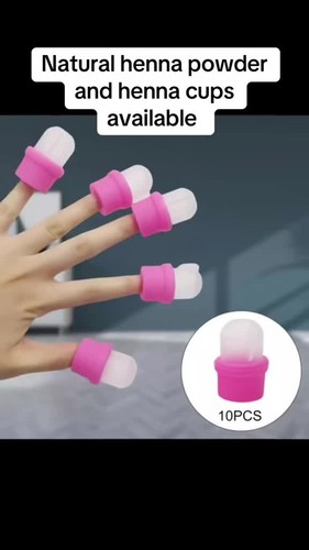 Nagellackbecher. 10 Stück Tassen für den besten Fingerumriss mit Henna - Video 1 von 1