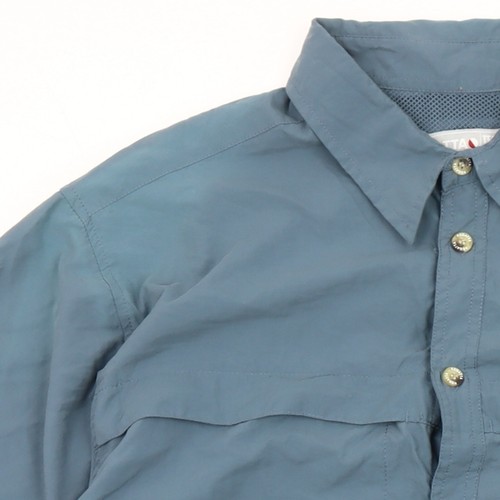 Regatta Men's Blue 2XL Polyamide Short Sleeve Button-Up Shirt - Picture 7 of 12