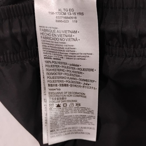 Converse All Star Juniors XL Track Pants Black Lightweight Active - Picture 5 of 10