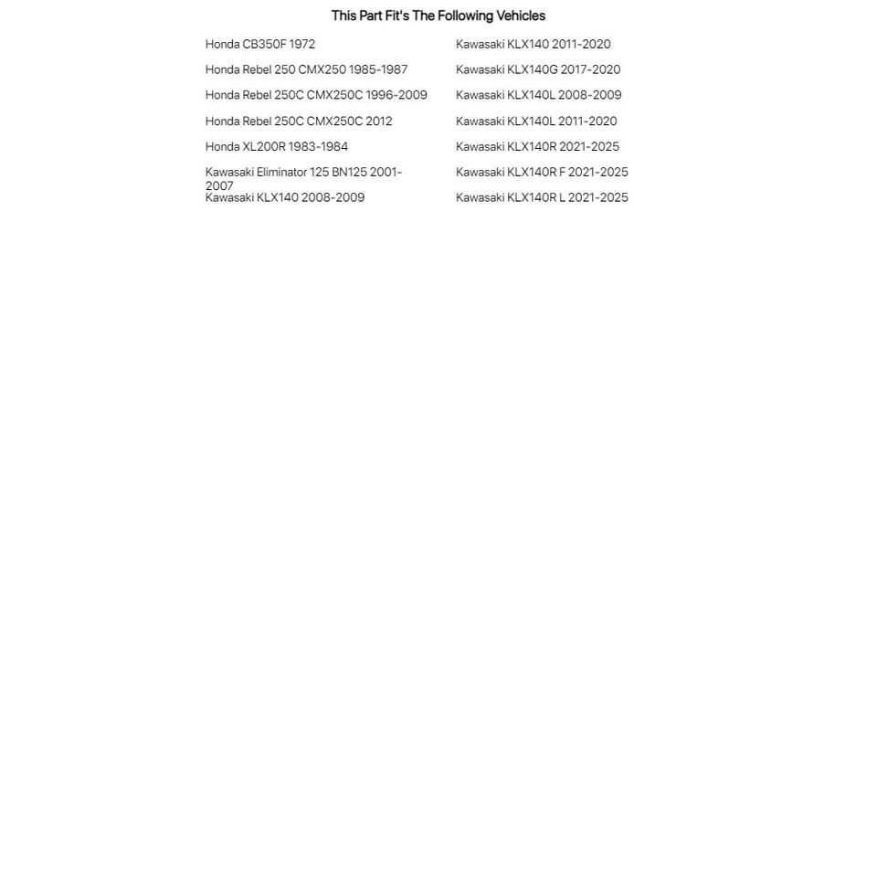 Tusk Fork Seals For KAWASAKI KLX140L 2008-2009,2011-2020 Foto 4 de 4