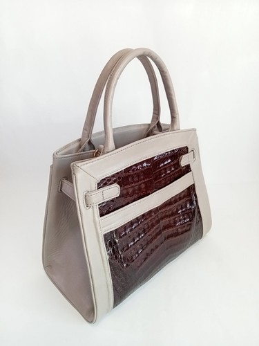 Exotic Skin Handbag, Luxury top-handle bag, Leather purse, Leather tote bag  - Bild 9 von 12