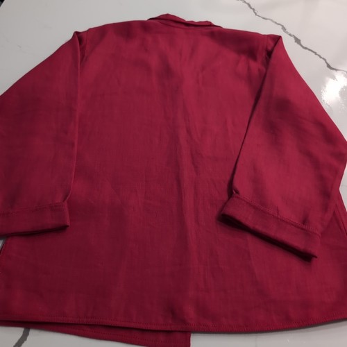 Linda Allard Ellen Tracy 100 % Leinen Sakko Gr. 6 rot offene Fronttaschen - Bild 8 von 8