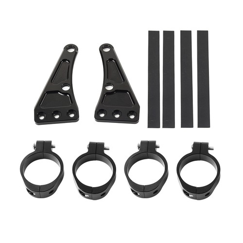 41MM Motorrad Scheinwerfer Halterung Clamp Gabel Rohr Halter Für Harley Schwarz - Picture 2 of 10