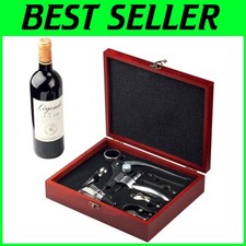 Heavy Duty Zinc Wine Opener Set - Perfect Corkscrew Gift for Enthusiasts