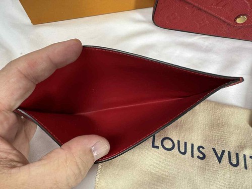 Louis Vuitton Felicie Pochette Monogram Empreinte Leather Red SPB-TS 352294 - Picture 7 of 17