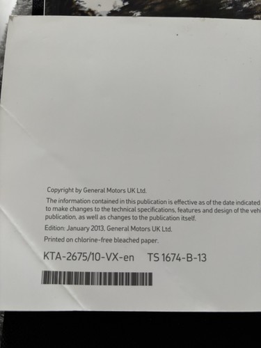 Vauxhall Insignia Owners Manual And Infotainment System Booklet In Black Wallet - Picture 5 of 7
