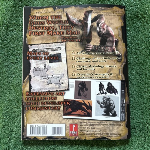 God Of War PS2 Prima Offizielles Spiel Strategiehandbuch mit DVD - Bild 2 von 3