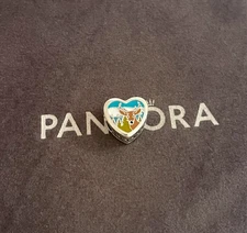 Pandora New Hampshire Heart Charm Bead S925 Sterling Silver