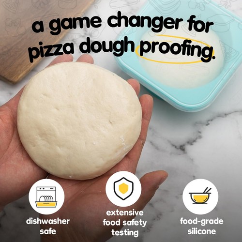 PLUS-Large 1000ml Pizza Dough Proofing Boxes for DIY Artisan Pizza, Food Grad... - Picture 2 of 8