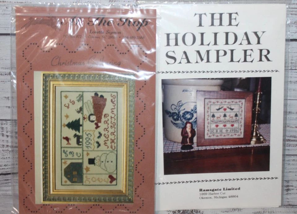 CHRISTMAS LOT of 8 cross stitch CHARTS  Many Designers All in Description - Image 4 of 4