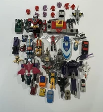 Lot of  Vintage Transformers & Voltron Toys 1980's Weapons Stickers 