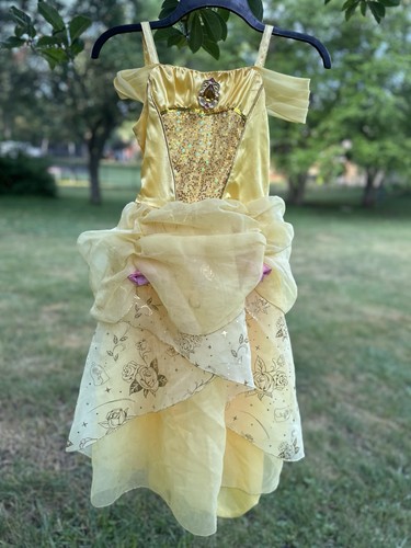 Disney Store offizielles Belle gelbes Ballkleid Kostüm | Größe 7-8