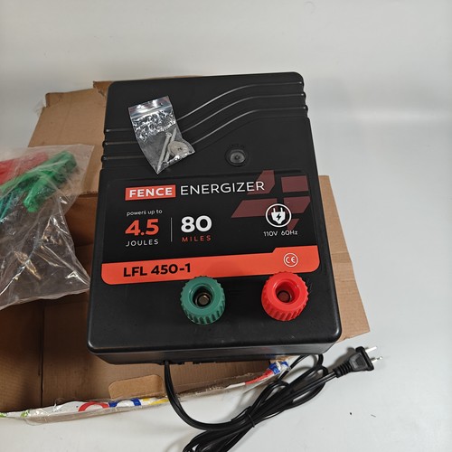 Cargador de cerca eléctrico alimentado por CA 80 millas 250 acres, 110 voltios, 4,5 julios, 10 KV - Imagen 2 de 12