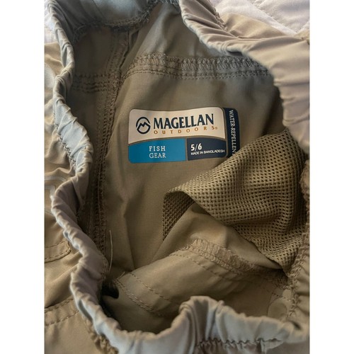 Magellan Boys Fishing Gear Khaki Tan Water Repellent Pants Youth Size 5/6 - Picture 6 of 6