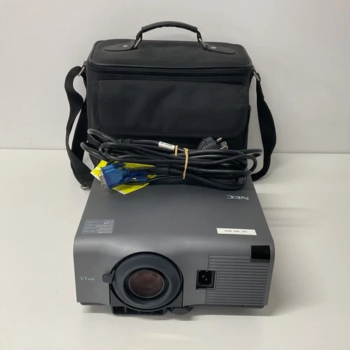 NEC VT440K LCD Desktop Projector w/ Carry Bag & Cords Working (H8) W#632