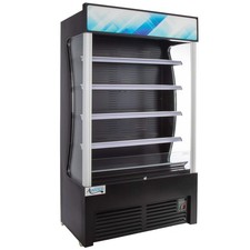 46" Black Refrigerated Air Curtain Merchandiser