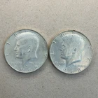 TWO (2) 1968-D 40% Silver Kennedy 50C - BU/Brilliant Uncirculated