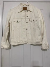 Levi Strauss and Co Cream Jean Jacket Womens Size M