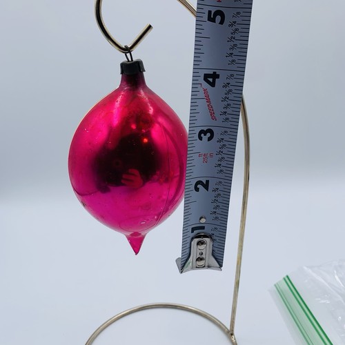 Fantasia Weihnachtsschmuck Mann trägt Baum Merkur Glas rosa gold Polen 4" - Bild 7 von 14