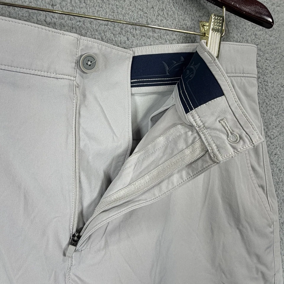 Pantalones Cortos Southern Tide Brrr Para Hombre 34 Gris Informal Enfriamiento Vacaciones Comodidad Elastizados Foto 2 de 4