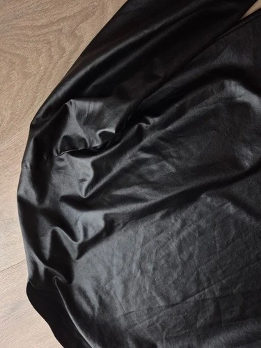 Vintage VERSACE JEANS COUTURE Black Polyurethane leather Shirt Jacket Medusa image 7