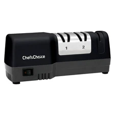 Chef's Choice Model 250 Hybrid Electric/Manual Knife Sharpener, Black