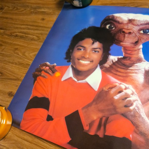 Michael Jackson E.T. Espositore poster promozionale extra terrestre 22x22 vintage anni 80 - Foto 4 di 5